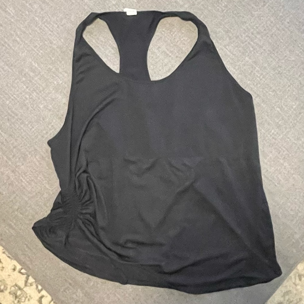 Fabletics Black Cashel Curved Tank